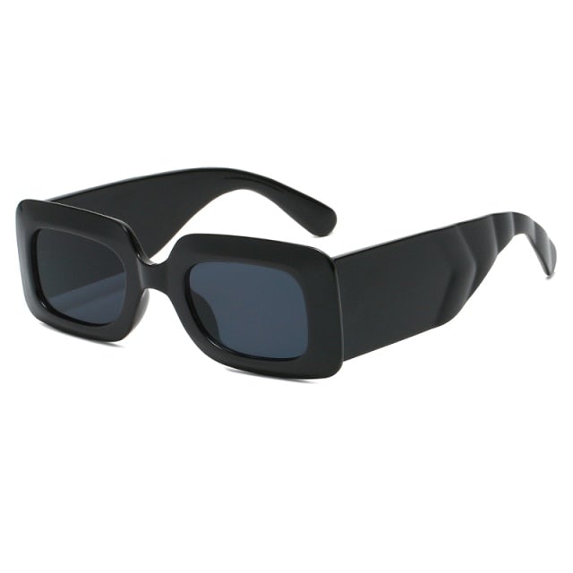 Square Wide Temples Punk Sunglasses