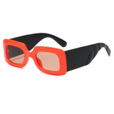 Square Wide Temples Punk Sunglasses