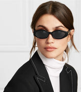 Retro Small Frame Oval Sunglasses