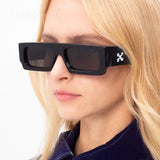 Arrow X Detailing Square Small Sunglasses