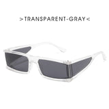 Silver Mirror Square Sunglasses