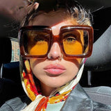 Oversizie Thick Lens Square Sunglasses
