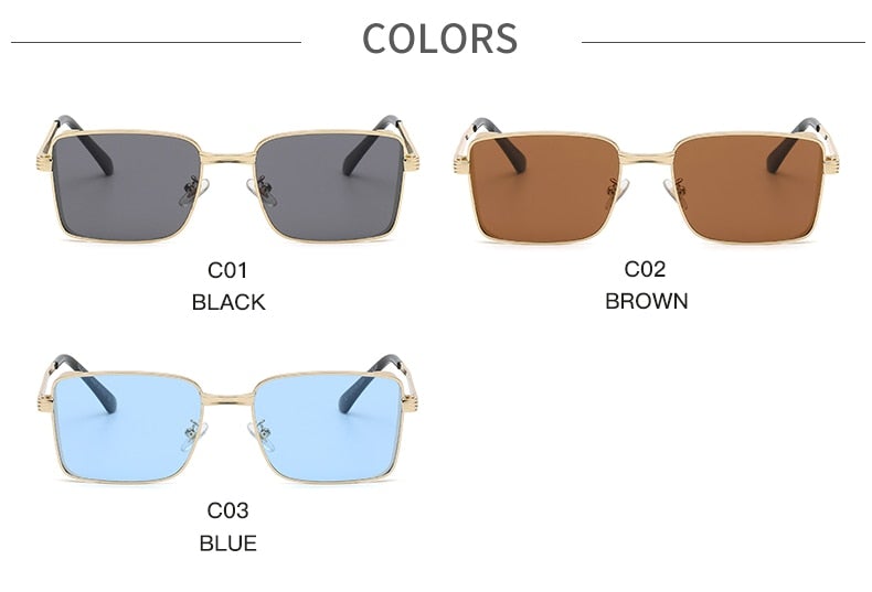 Classic Square Steampunk Sunglasses
