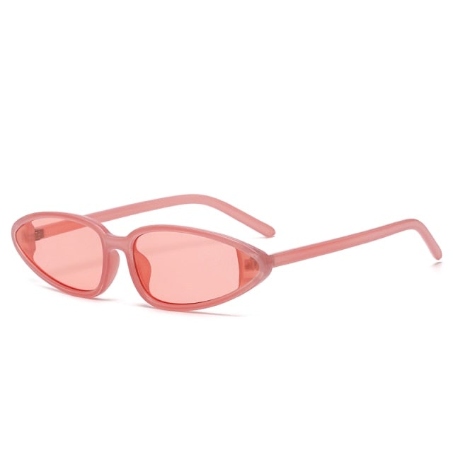 Candy Color Vintage Wide Cat Eye Sunglasses