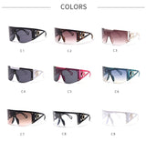 Eyewear Half Frames Gradient Visor Sunglasses