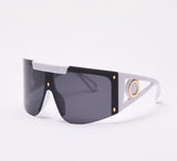 Eyewear Half Frames Gradient Visor Sunglasses