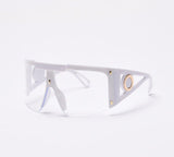 Eyewear Half Frames Gradient Visor Sunglasses