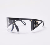 Eyewear Half Frames Gradient Visor Sunglasses