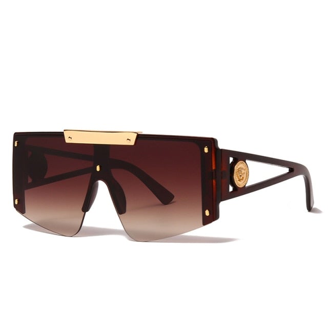 Big Frame Connected Visor Sunglasses