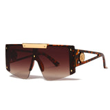 Big Frame Connected Visor Sunglasses