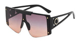 Oversized Brown Square Sunglasses