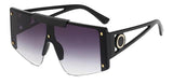 Oversized Brown Square Sunglasses