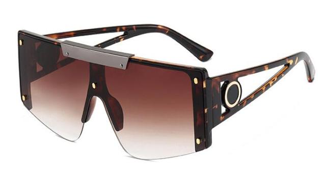 Oversized Brown Square Sunglasses