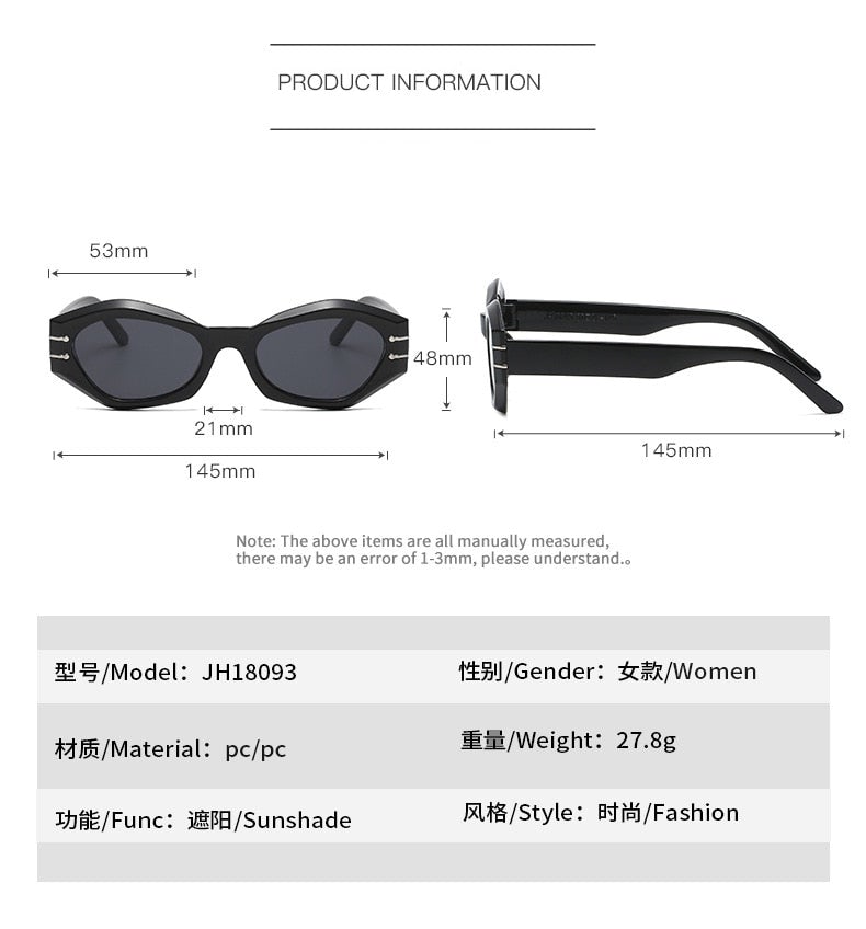Small Irregular Retro Sunglasses