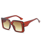 Gradient Lens Oversize Square Sunglasses