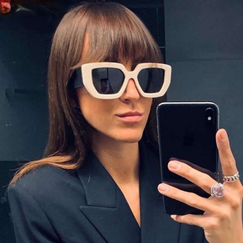 Big Frame Gradient Square Sunglasses