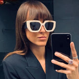 Big Frame Gradient Square Sunglasses