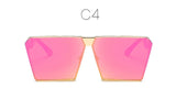 Vintage Frame Gradient Square Sunglasses