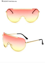 Clear Oversized Visor Sunglasses