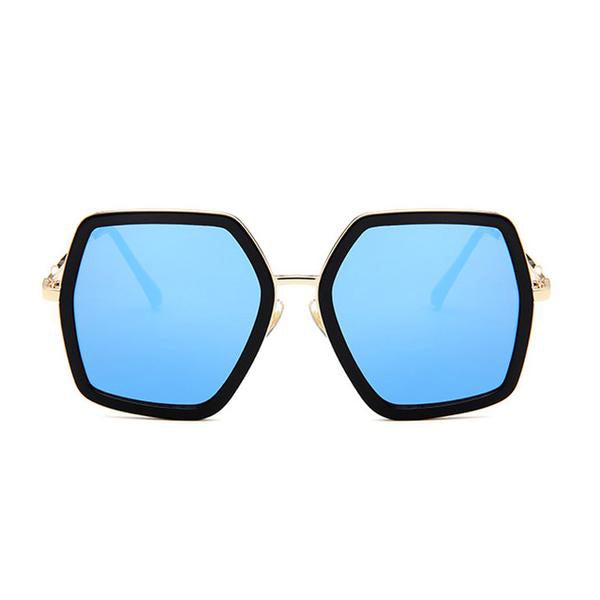 Mirror Big Frame Square Sunglasses