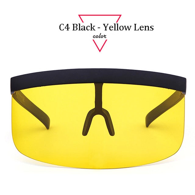 Oversize Shield Visor Sunglasses