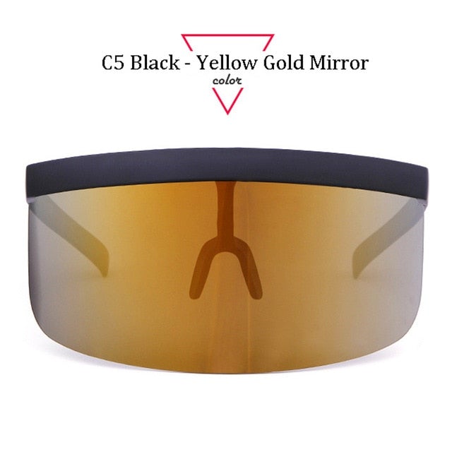 Oversize Shield Visor Sunglasses