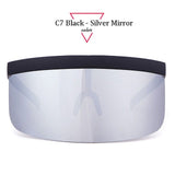 Oversize Shield Visor Sunglasses