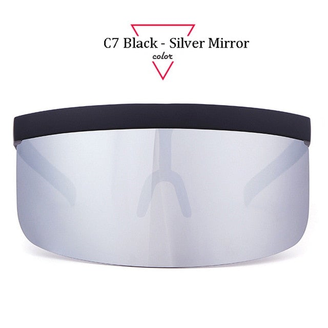 Oversize Shield Visor Sunglasses