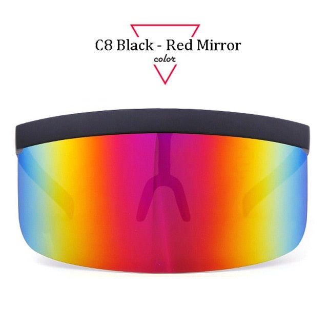 Oversize Shield Visor Sunglasses
