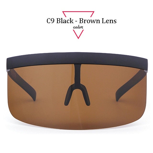 Oversize Shield Visor Sunglasses