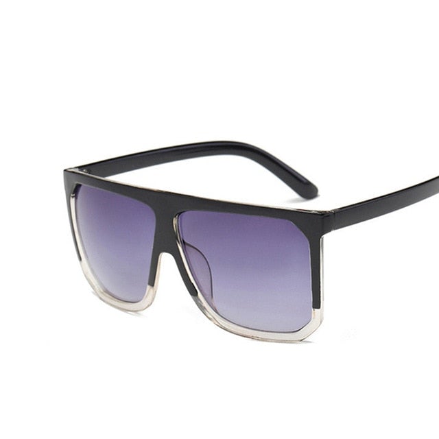 Big Rectangle Luxury Retro Sunglasses