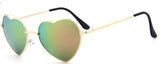 Rimless Metal Heart Shaped Round Sunglass