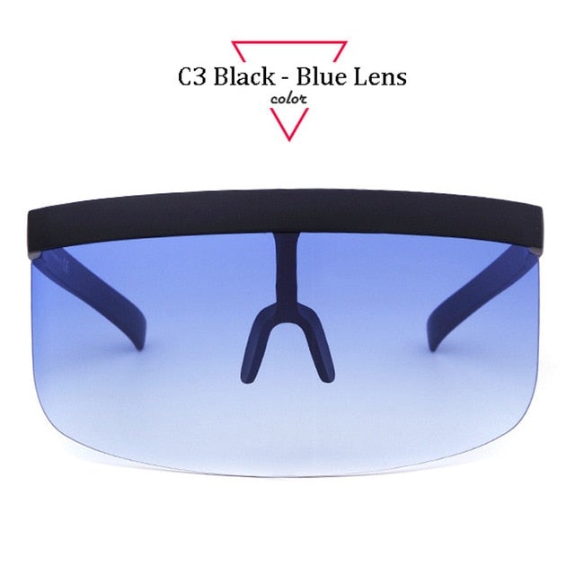 Oversize Shield Visor Sunglasses