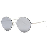 Gothic Alloy Frame Rimless Round Sunglass