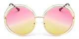 Stainless Steel Metal Round Sunglasses