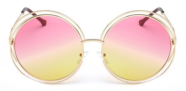 Stainless Steel Metal Round Sunglasses