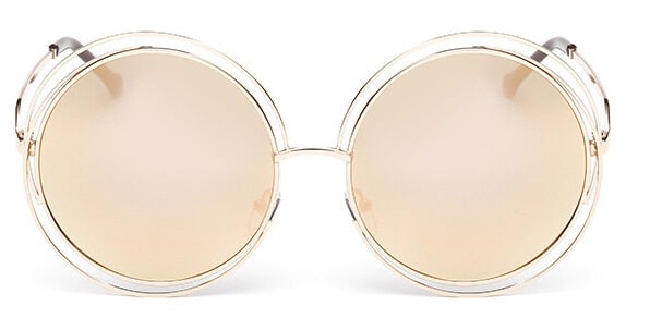 Stainless Steel Metal Round Sunglasses