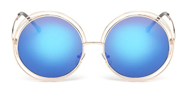 Stainless Steel Metal Round Sunglasses
