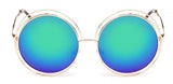 Stainless Steel Metal Round Sunglasses