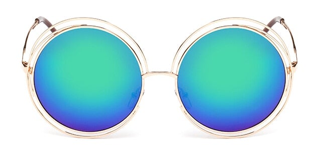 Stainless Steel Metal Round Sunglasses