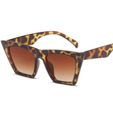 Solid Frame Cute Cat Eye Sunglasses