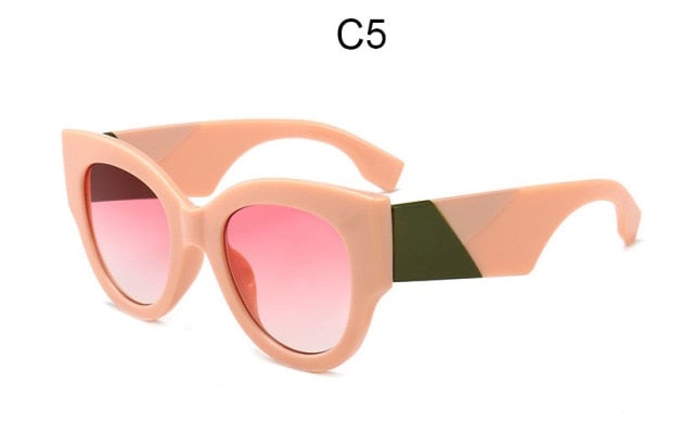 Oversized Retro Round Sunglasses