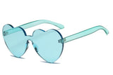 Colorful Heart  Retro Sunglasses