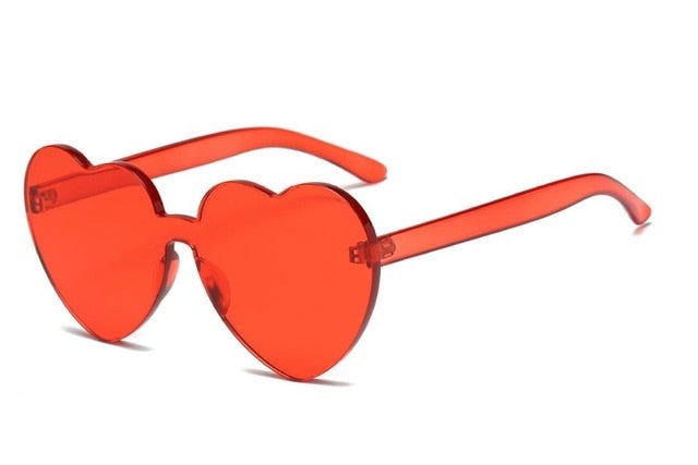 Colorful Heart  Retro Sunglasses