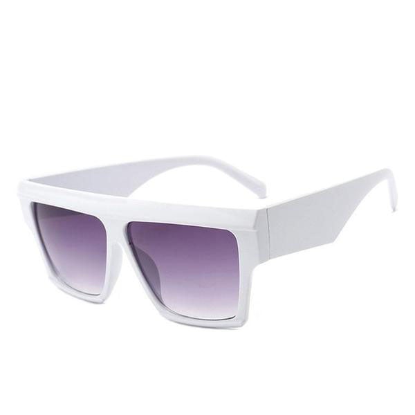 Flat Top Resin Square Sunglasses