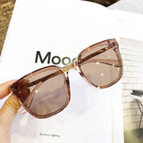 Oversize Clear Lens Vintage Retro Sunglasses