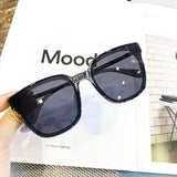 Oversize Clear Lens Vintage Retro Sunglasses