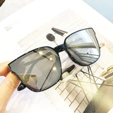 Oversize Clear Lens Vintage Retro Sunglasses