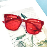 Oversize Clear Lens Vintage Retro Sunglasses