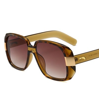 Big Frame Vintage Square Sunglasses